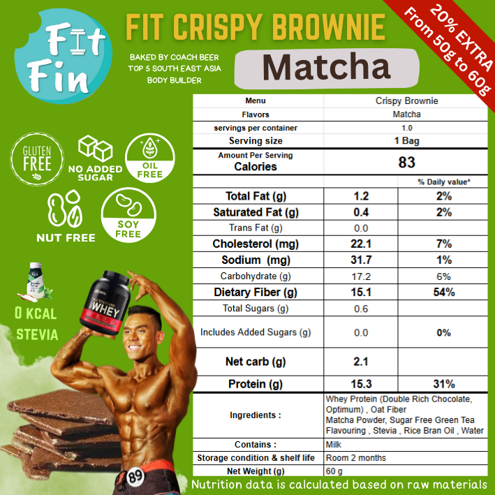 布朗尼厚脆片 Fit Crispy Brownie【預計14-18/10到港】