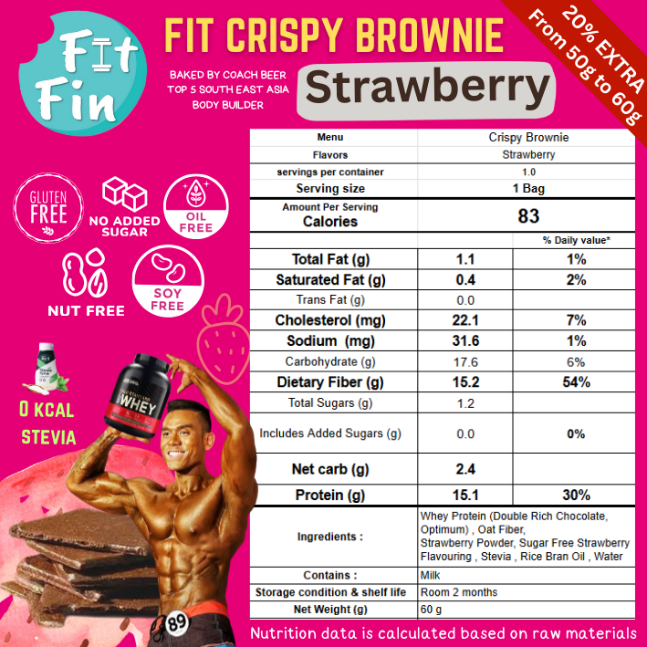 布朗尼厚脆片 Fit Crispy Brownie【預計14-18/10到港】