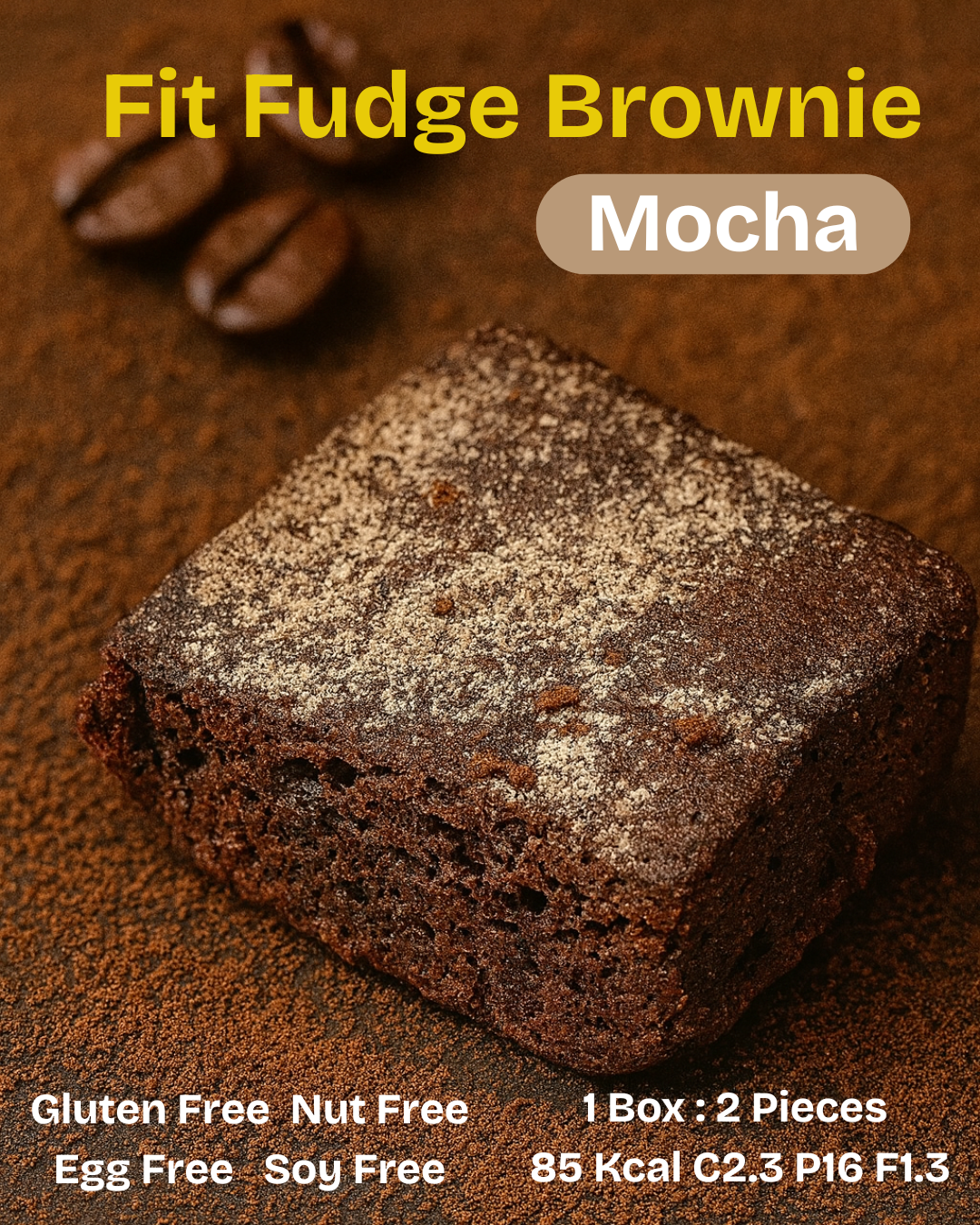 【需冷藏】香濃朱古力低卡布朗尼 Fit Fudge Brownie【預計14-18/10到港;建議與乾貨分單購買】
